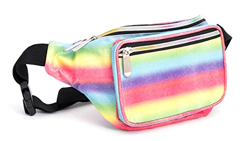 D.Lerbung Holographic Rave Shiny Rainbow2 Southeast Asia Style Fanny Pack - Packs for festival Women Girls 80S 90S Clothing Accessories Cute Fashion Waist Bag Belt Bags -Rainbow2 Southeast Asia Style