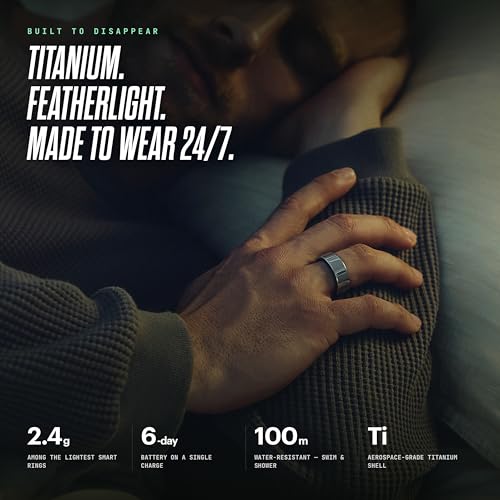 Image of ULTRAHUMAN Ring AIR - Smart Ring | No App Subscription Fee | Size First with Sizing Kit | Sleep, Activity & Heart Rate Tracking | Fitness Ring for Men & Women (Space Silver, 13)