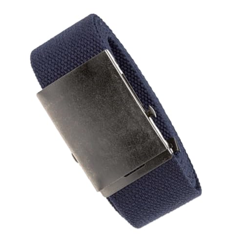 Image of D555 Navy Webbing Belt - Men's