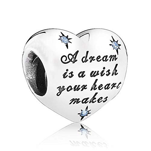 Ochoos Authentic S925 Sterling Silver Diy Jewelry Cinderella's Dream Charm Fit Pandora Bracelet Bangle Love Heart Bead Girl Gift #TOP1