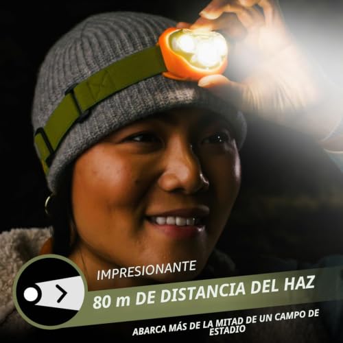 Linterna frontal Energizer Vision HD+ pack de 2 focos LED regulables 7