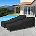 Arcedo Patio Chaise Lounge Cover Water Resistant, 2 Pack of Pool Lounge Chair Covers for Outside Stackable Cushions and Outdoor Furniture, 80