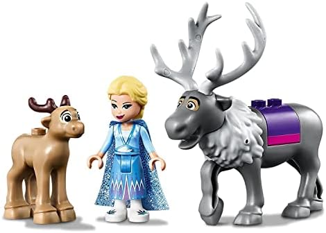 LEGO 41166 Disney Frozen 2 Elsa's Wagon Adventure, Preschool Toy for 4-7 Years Old with Princess Elsa Mini-Doll and Reindeer Figures plus Base Plate