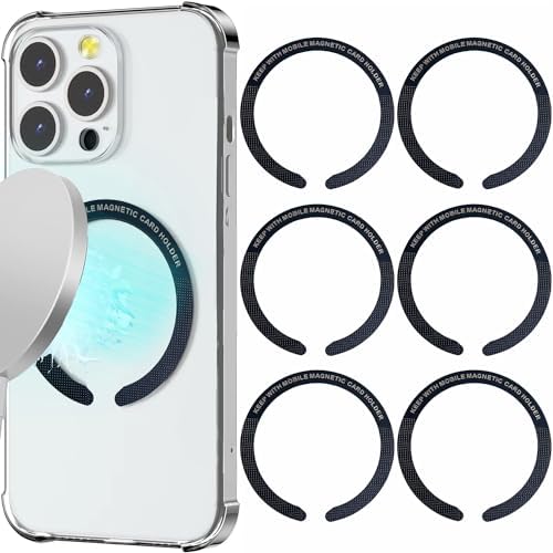 6 Stück MagSafe Magnet Ringe - Universal Für IPhone & Android Smartphones