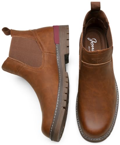 Image of Jousen Men's Chelsea Boots Casual Slip On Ankle Boots with Memory Foam
