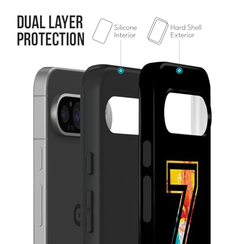 Image of MILLION CASES Graphic Flare Crystal Case for Google Pixel 8a, Google Pixel 8a Back Cover Case(2024) - PC | Midnight Black