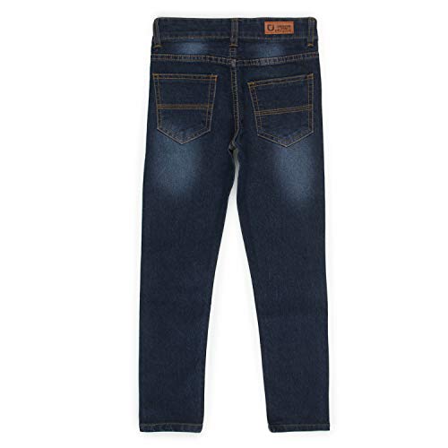 Image of Urbano Juniors Boy's Slim Fit Mid Rise Washed Denim Jeans Stretch