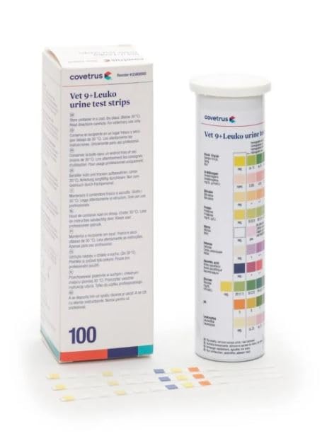 TIRA DE ORINA 9+LEUKO 100 TIRAS COVETRUS
