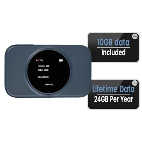 Statelinker S2 Portable WiFi Hotspot,10GB Free USA Data for 30 Days,No Sim Card Needed,4g LTE Mobile Internet Travel Router for USA,8 Device Connected,High Speed Pocket Hot Spot MiFi Devices