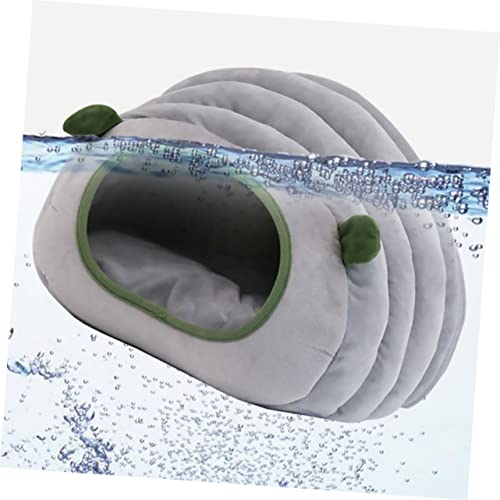 Parliky 1Pc Cat Sleeping Nest Yurt Tent Plush Dog Bed Small Animal Toys Pet Sleeping Bag Rat Toys Guinea Pig Bed Winter Crystal Velvet Bed Linings Grey Themberchaud Plush Small Animal Bed #TOP7