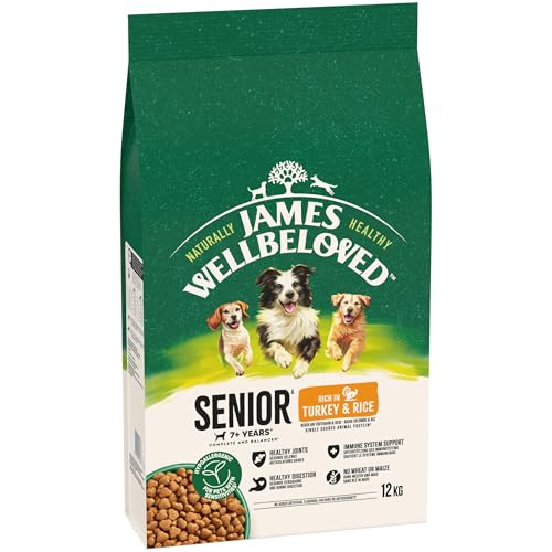 James WELLBELOVED 12kg Hund Senior Trockenfutter Truthahn & Reis
