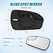 Covnikyer Driver Side Power Heated Mirror Glass Assembly Replacement for Ford Fusion 2013 2014 2015 2016 2017 2018 2019 2020 - Left Side Rear View Exterior Side Convex Mirrors with Backing Plate