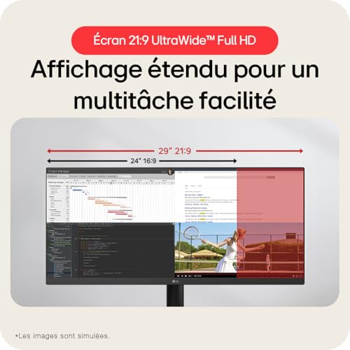 LG 29U511A-B écran PC ultrawide 29" IPS 100Hz - photo 4