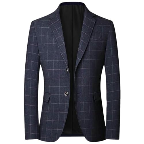 Blazer pour homme à carreaux chic veste business décontractée