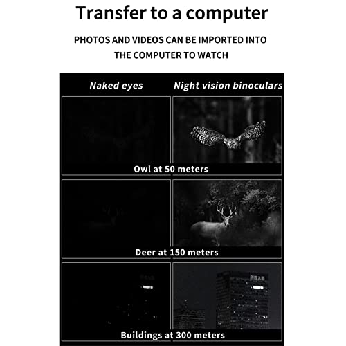 Binóculos, Binóculos de Visão Noturna Digital 4K, Visor Colorido de 3,2 Polegadas, Binóculos de Visã