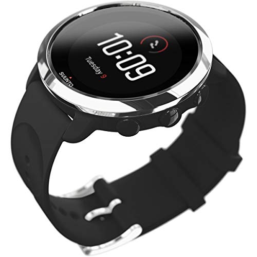 Suunto 3 Fitness - Reloj Multideporte con GPS y pulsómetro incorporado, Pantalla Matricial, Unisex Adulto, Negro/Plateado (Black), Talla Única