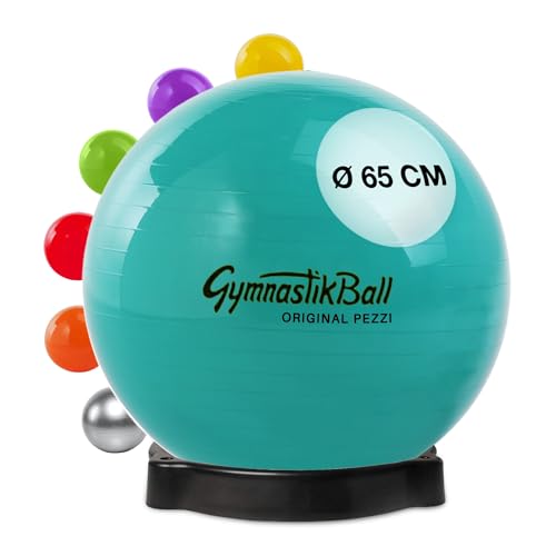 PEZZI Original Pezziball Standard 65 cm m. Ballschale Kombi Gymnastikball grün PEZZI Original Pezziball Standard 65 cm m. Ballschale Kombi Gymnastikball grün