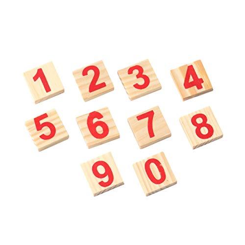 Manipulativos matemáticos 1PC Inteligência Ótimos brinquedos Montessori Matemática Madeira Material