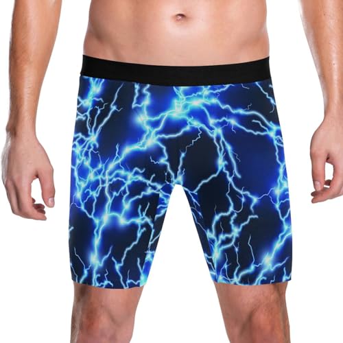 Mens Boxer Briefs Underwear Comfy Breathable 6" Boxer Brief with Fly2