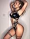 Avidlove Damen Dessous Set Latex Sexy Reizwäsche Halloween Kostüm Leder Unterwäsche Push up Bügel-BH Festival Outfit Lingerie 6-Teiliges Set Schwarz S