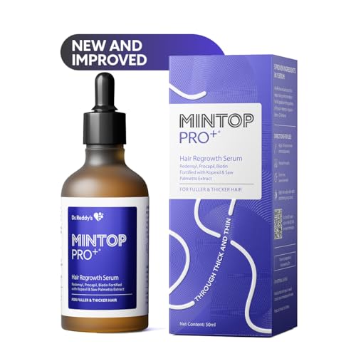 Image of Mintop Pro Plus| Hair Regrowth Serum by Dr Reddys|Fortified with Redensyl, Procapil, Biotin and Copexil| Proven Hair Fall Control| Scalp Nutrition| 50 Ml
