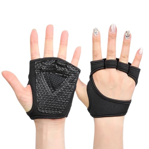 Guantes de gimnasio para mujer, guantes de ciclismo para mujer, guantes acolchados y transpirables de medio dedo, soporte para apretones de muñeca, accesorios de entrenamiento, cojines de almohada