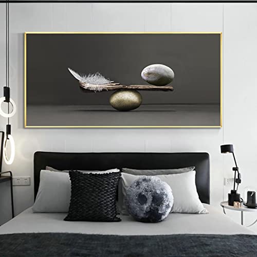 Peinture Mur Art Balance grand format 90x180cm sans cadre
