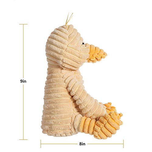 Apricot Lamb Toys Plush Corduroy Duck Stuffed Animal Soft Cuddly Perfect for Child (Corduroy Duck, 8.5 Inches)