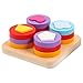 TOYANDONA 1 Jeu de Tri en Bois Empilable Jouets Trieur de Forme Jouets Empileur de Reconnaissance de Couleur Montessori pour Les Tout-Petits