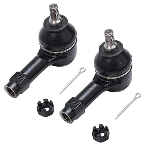 Image of Detroit Axle - FWD 8pc Front End Kit for 2002 2003 2004 2005 2006 2007 Mitsubishi Lancer, 2 Lower Control Arms with Ball Joint 4 Outer Inner Tie Rods 2 Boots Replacement