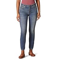 Amazon Essentials Women's Mid Rise Curvy Skinny Jeans - Discontinued Colors, Medium Wash, 20 Short