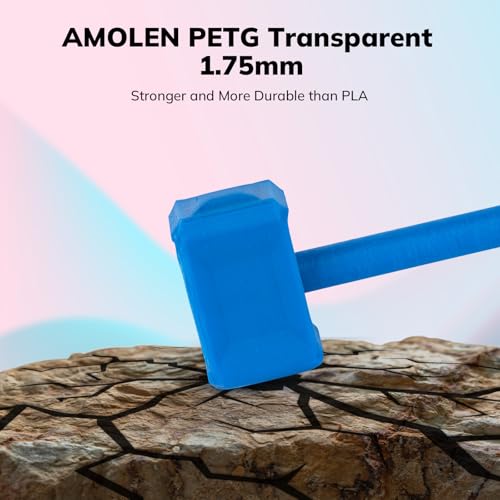 Image of AMOLEN Rapid PETG Basic 3D Printer Filament High Speed PETG 1.75mm Dimension Accuracy + /-0.02mm 500mm /s High Speed Strong Toughness 1KG /2.2lb Dark Blue