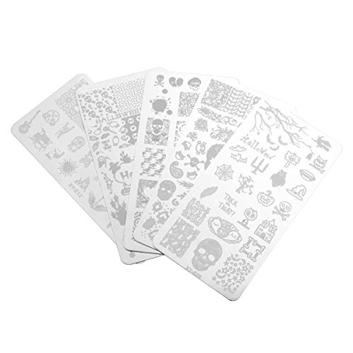 Beaupretty Timbro di Halloween Nail Art Piastra