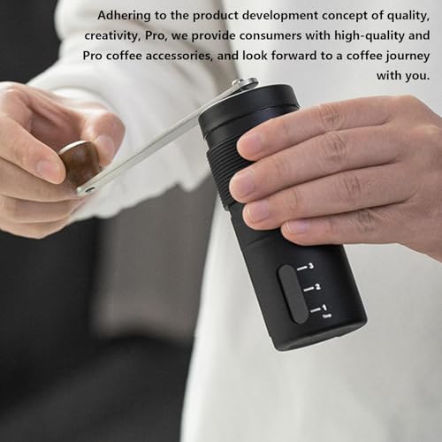 Cafetière à main détachable et moulin manuel pour grains de café - 7