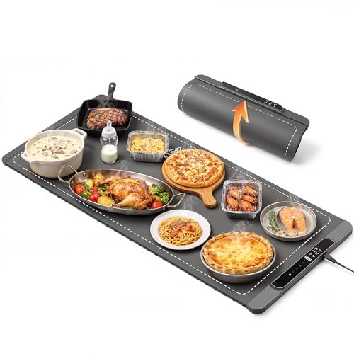 Ieuan Large Electric Food Warming Mat with Timer