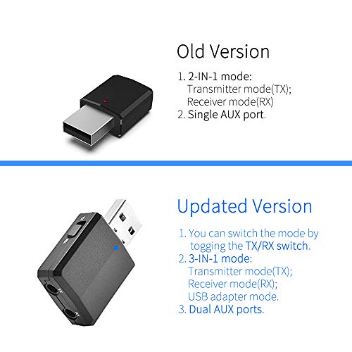 Receptor De Áudio,Sailsbury Bt 5.0 Receptor Sem Fio Adaptador De Áudio Transmissor 3,5 Mm Música Aux
