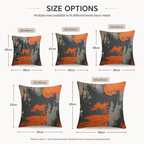 Housses de coussin lin abstrait de qualité supérieure 55x55cm - 8