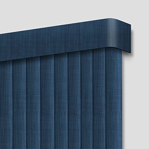HousCa Blackout Vertical Blinds Window Shades, Dark Blue Custom Window Blinds Energy Saving UV Protection Noice Reduce Vertical Window Blinds for Patio Doors, Windows, Sliding Doors