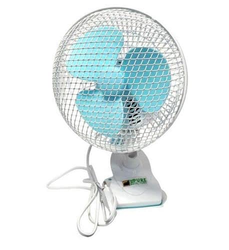 MWZBTG Grow Zelt Ventilator - Oszillierender Klemmventilator, 2 Geschwindigkeiten, 25W, 22cm