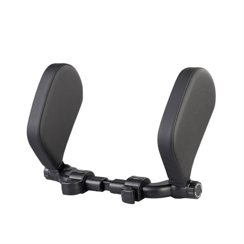 Cojín de Espuma viscoelástica retráctil for Cabeza Lateral for Dormir, reposacabezas for el Cuello del Coche, Almohada for Asiento de Coche, Soporte for el Cuello (Color : Leather Black)