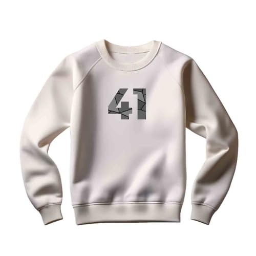 Sweatshirt 41 pour hommes et femmes pull unisexe noir en coton