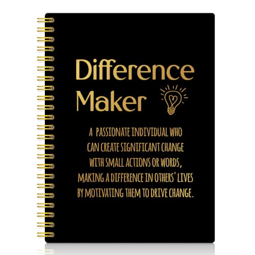 Carnet à spirale Funny Difference Maker 160 pages vierges noir