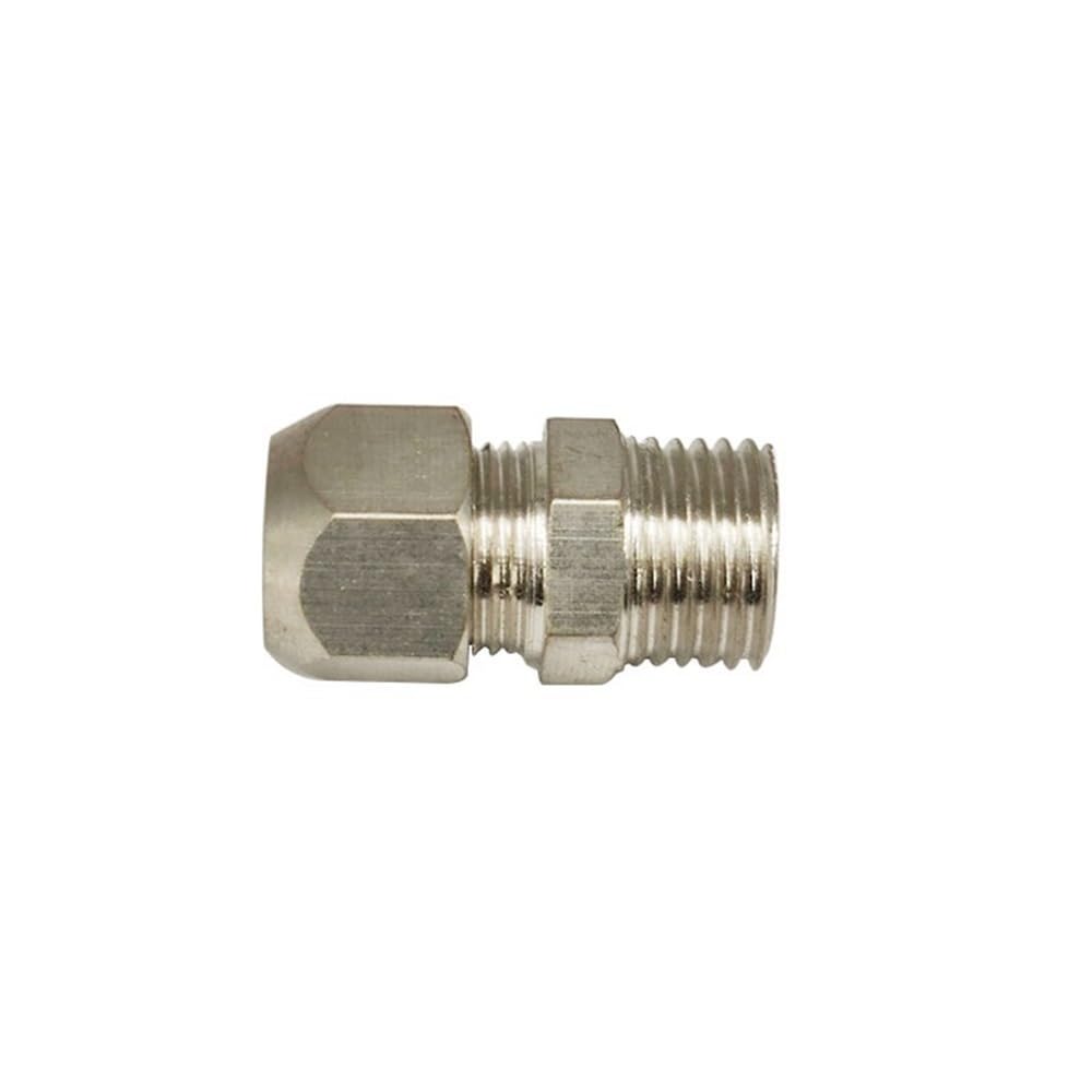 Ferrule Pipe Adapter 1/8in 1/4in 3/8in 1/2in BSP Male Thread Quick Fitting, 4 6 8 10 12 14 16mm Adapter Tube(16MM*1/2INCH)