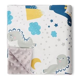 DRESHOW Kids Baby Blankets 75x100cm Organic Cotton Unisex Newborn Thick Super Soft Sleeping Blankets for Toddlers Kids Baby Girls Boys Nursery Duvet Cover Gifts