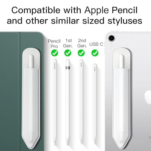 Image of MoKo Adhesive Pencil Case Holder Sticker for Apple Pencil, White