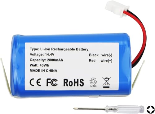 2800mAh Aspirapolvere Batteria per Proscenic 850T 850P Neatsvor X500 X520 X600 Ultenic D5/ D5s Pro Honiture G20 Lefant T700 Venga VG RVC 3000 Bagotte BG600/700/750 Robot Vacuum Cleaner Battery