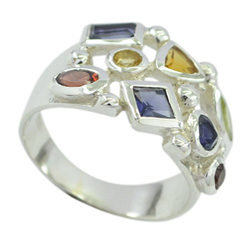 Argent Sterling-925 Mixed Natural d'exception, éclat durable