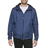 Calvin Klein Men's Outerwear Casual Jackets,Navy,Small, Windbreaker Blue, Small