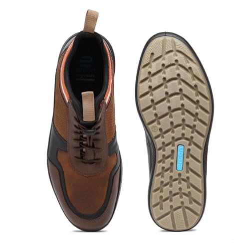 Image of Ergon Kansas Men's Casual Lace-Up Shoes | Slip-Resistant PU Outsole | Soft Breathable Lining | Everyday Comfort