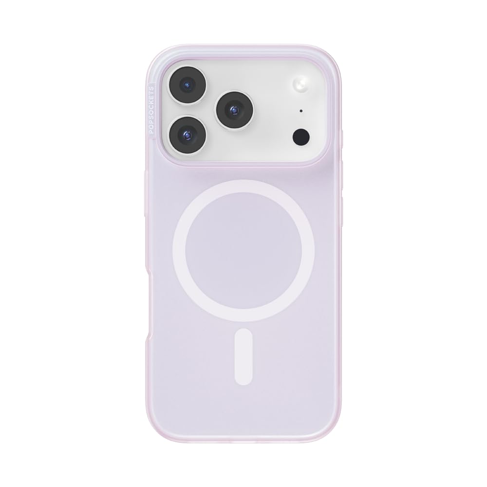 PopSockets iPhone 17 Pro Phone Case with MagSafe- Opalescent White
